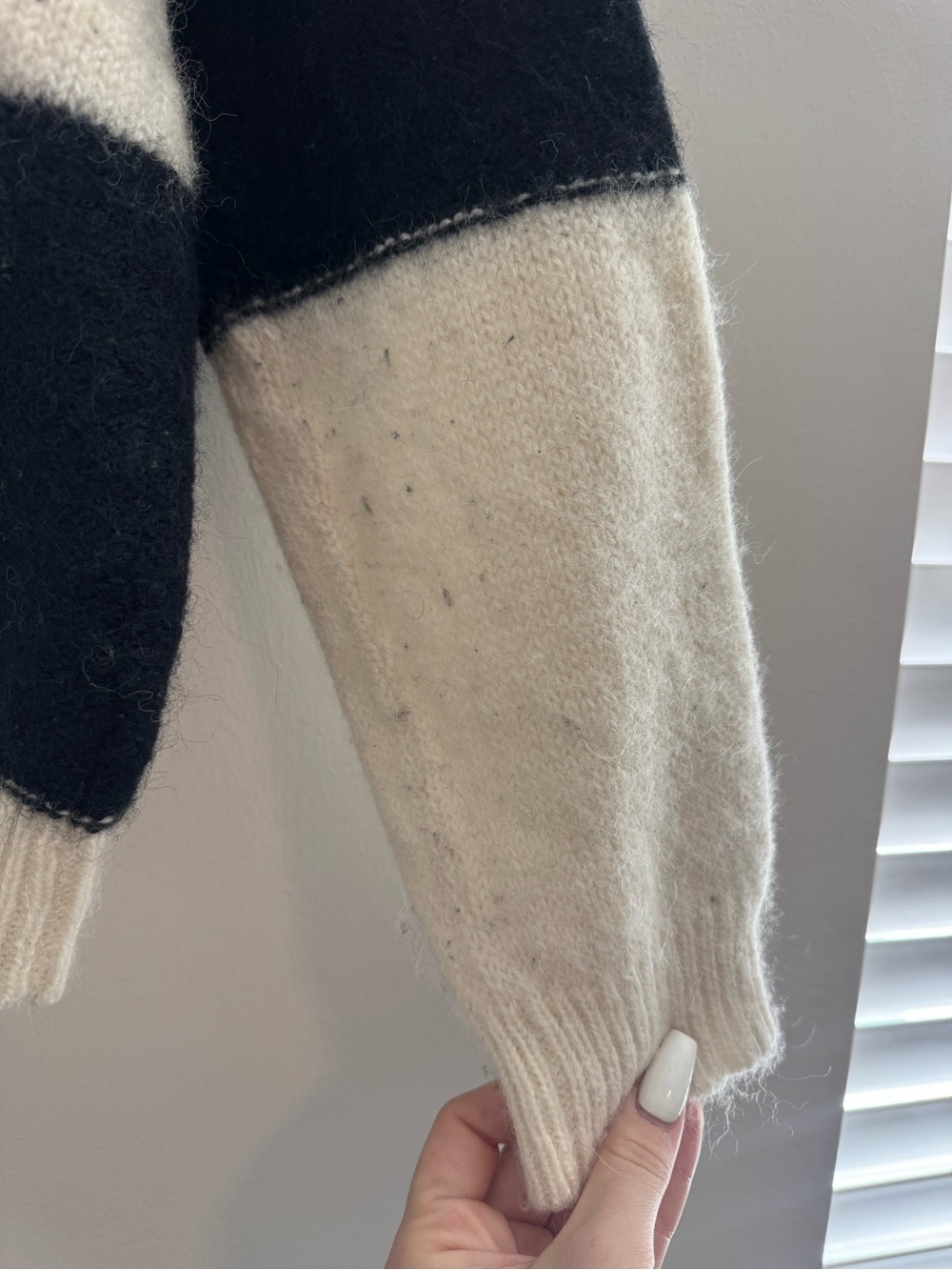 Mother The Long Drop Checkered Entry Fee Alpaca Wool Jumper - Picture 12 of 13